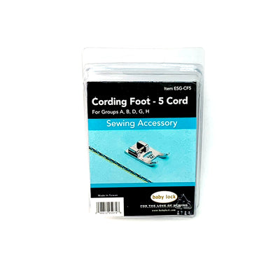 Baby Lock Cording Foot - 5 Cord
