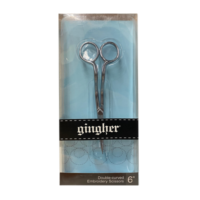 Gingher 6" Double-Curved Embroidery Scissors