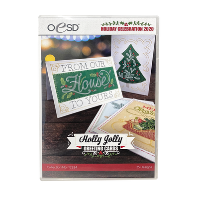 Holly Jolly Greeting Cards - OESD
