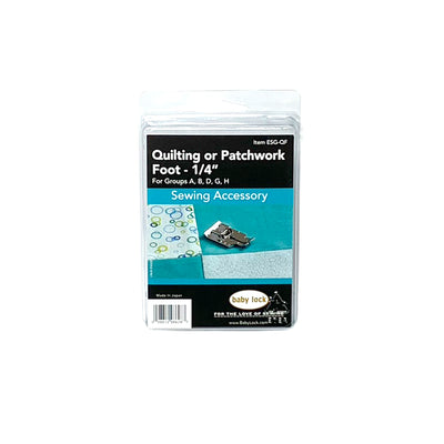 Baby Lock Quilting or Patchwork Foot - 1/4"