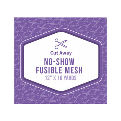 Baby Lock- No-Show Fusible Mesh Stabilizer 12" x 10 yds (White)