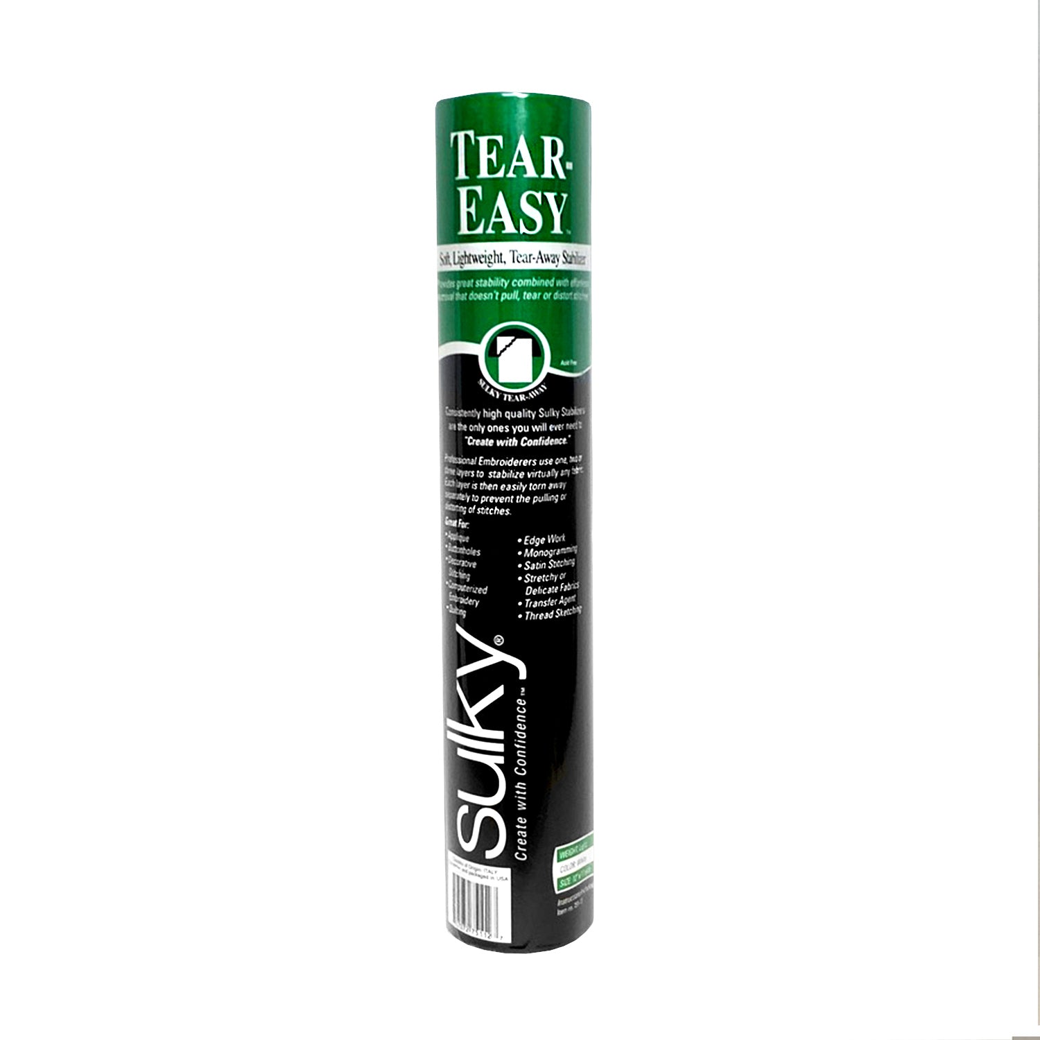 Sulky Tear-Easy Stabilizer 12" x 11 yds (Black)