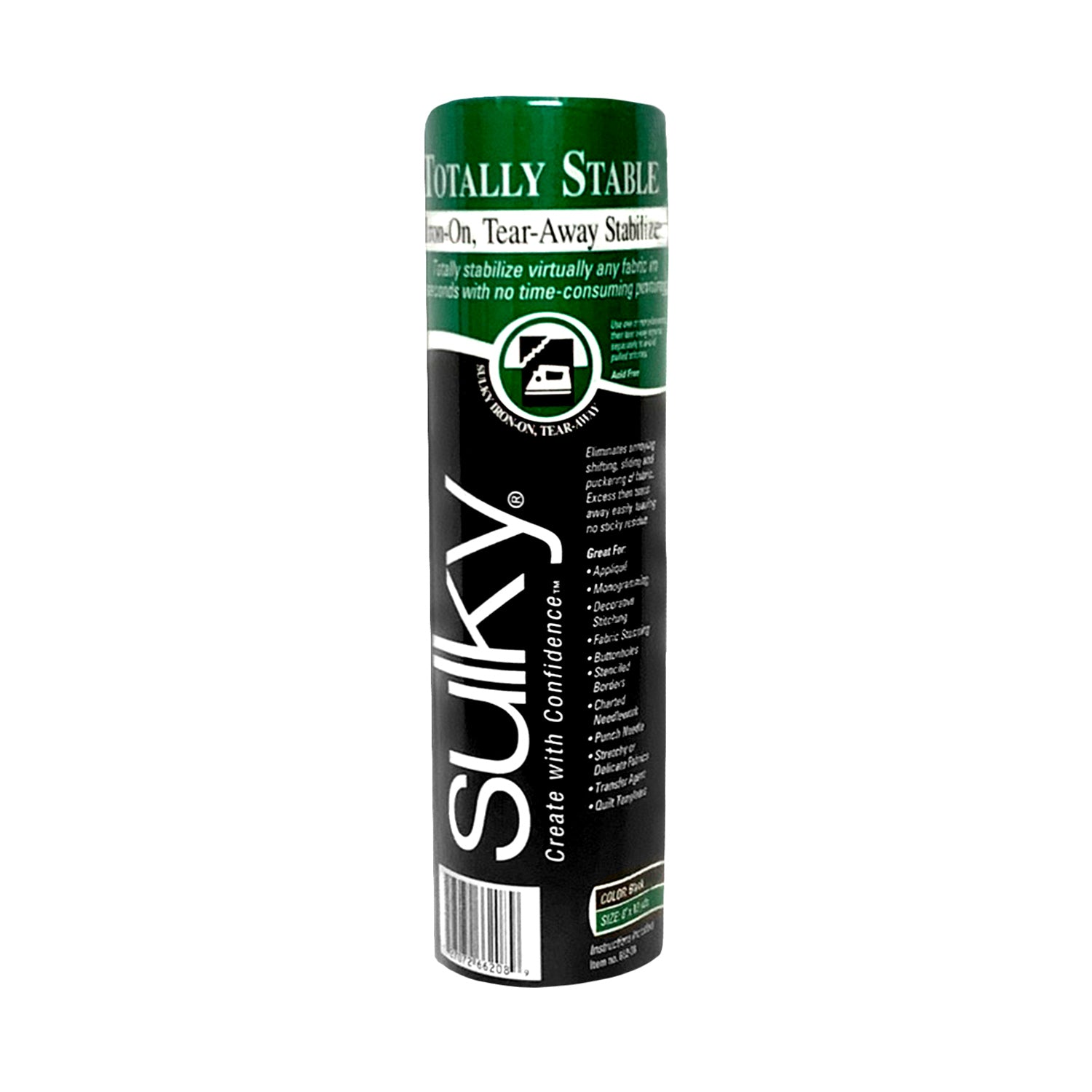 Sulky Totally Stable Stabilizer 8" x 12 yds (Black)